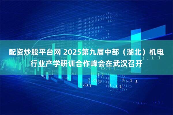 配资炒股平台网 2025第九届中部（湖北）机电行业产学研训合作峰会在武汉召开
