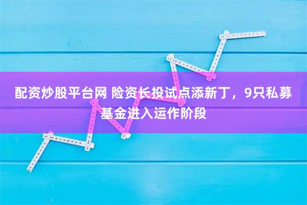 配资炒股平台网 险资长投试点添新丁，9只私募基金进入运作阶段